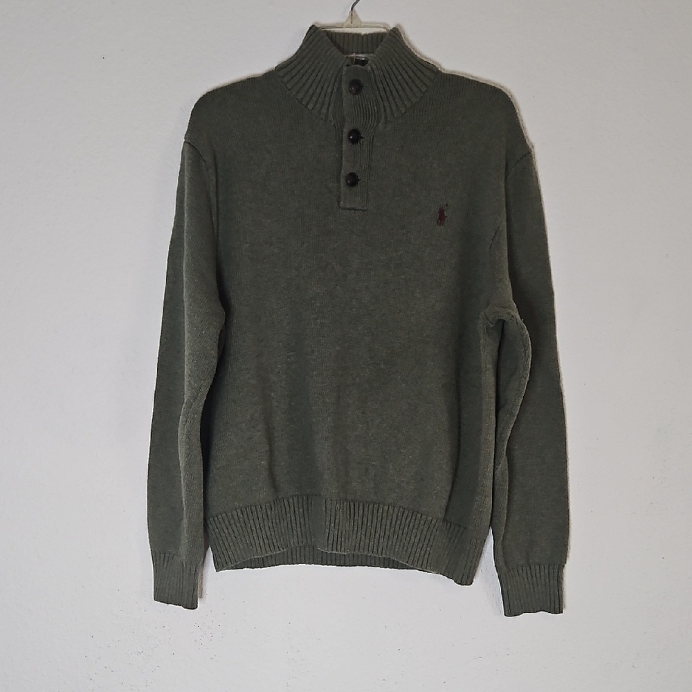 Polo Ralph Lauren Olive Green Turtleneck Sweater SZ XL